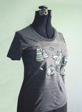 Grey Bicycle T-Shirt by boygirlparty - http://shop.boygirlparty.com