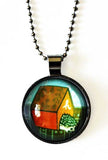 SALE: Glass Hedgehog Necklace