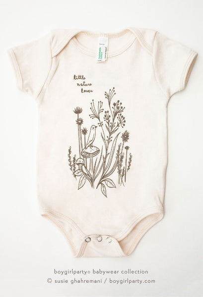 Nature Lover Onesie - Baby Bodysuit (Organic) by Susie Ghahremani ...