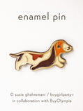 Basset Hound Pin - Dog Enamel Pin Brooch by boygirlparty