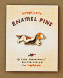 Basset Hound Pin - Dog Enamel Pin Brooch by boygirlparty