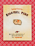 SALE: Tiny Elephant Pin - Pink Elephant Enamel Pin by boygirlparty