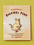 Kangaroo Pin - Mom and Baby Kangaroo Enamel Pin by boygirlparty