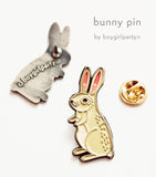 Bunny Enamel Pin by Susie Ghahremani / boygirlparty.com