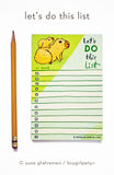 let's do this list notepad by susie ghahremani / boygirlparty®
