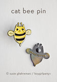 Cat Bee Enamel Pin - Bee Cat Pin - Kawaii cute enamel pin by boygirlparty