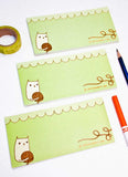 Green Yarn Kitty Notepad