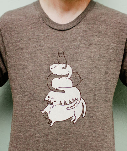 Unisex Cat T-shirt by Susie Ghahremani / boygirlparty.com