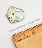 SALE: Sad Cat Pin - Cone of Shame Pin - Cat Enamel Pin - Enamel Cat Pin by boygirlparty