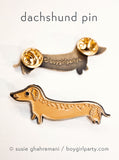 Wiener Dog Pin by Susie Ghahremani / boygirlparty.com