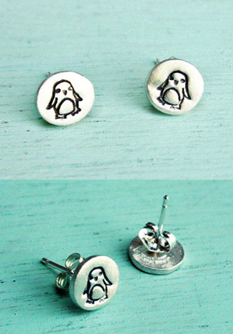 Penguin Earrings (Sterling Silver) by Susie Ghahremani / boygirlparty.com