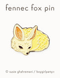 Fennec Fox Enamel Pin - Desert Fox Pin by boygirlparty
