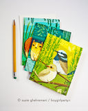 Flora + Fauna Notecard Set (of 3) – Colorfully Illustrated Cards by Susie Ghahremani