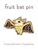 Bat Pin - Fruit Bat Pin - Bat Enamel Pin by boygirlparty