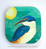 Kingfisher Original Painting -- Artwork by Susie Ghahremani