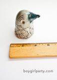 Carved bird Small ceramic bird sculptures by Susie Ghahremani / boygirlparty ®