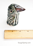Stoneware bird Small ceramic bird sculptures by Susie Ghahremani / boygirlparty ®