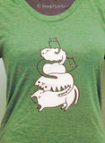 Stack the Cats T-shirt by Susie Ghahremani / boygirlparty® - Eco-friendly Tshirt