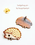 Hedgehog Lapel Pin by Susie Ghahremani / boygirlparty® from http://shop.boygirlparty.com