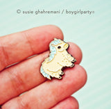 Icelandic Horse Enamel Pin - Miniature Horse Pin - Miniature Pony Enamel Pin by boygirlparty