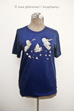 Campfire Owls T-shirt (Indigo Blue)