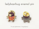 LadyBearBug Enamel Pin by boygirlparty - Tiny Ladybug Bear Pin