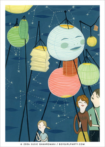 Lantern Art Print by Susie Ghahremani / boygirlparty.com