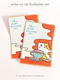 Cat Book Sticker Set (Bookplates) -- MIXED Label Set of 12