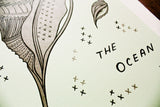 Listen to the Ocean - Beach House Poster Letterpress Print by Susie Ghahremani / boygirlparty - from http://shop.boygirlparty.com
