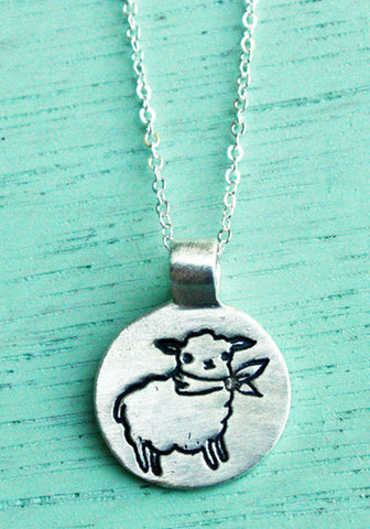 Little Silver Sheep Necklace by Susie Ghahremani / boygirlparty.com