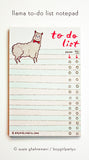Llama To Do List Notepad by Susie Ghahremani / boygirlparty.com