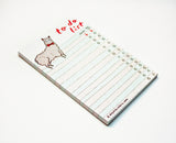 Alpaca To Do List Notepad by Susie Ghahremani / boygirlparty.com