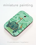 Turtle Flag Miniature Painting by Susie Ghahremani