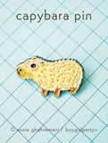 Capybara Pin Enamel Pin by boygirlparty