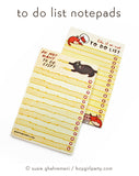 Black Cat To Do List - Angry Cat To Do List Notepad - Funny Cat Gift by boygirlparty