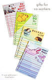 gifts for co-workers -- to do list notepads by susie ghahremani / boygirlparty®