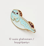 Seal Enamel Pin by boygirlparty from shop.boygirlparty.com