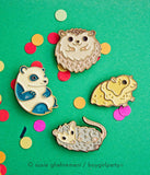 Hedgehog ball enamel pin - kawaii pins by boygirlparty - hedgehog gifts