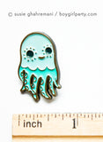 Octopus Pin Enamel Lapel Pin Squid Pin by boygirlparty / Susie Ghahremani http://shop.boygirlparty.com