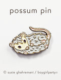 Possum Pin - Opossum Enamel Pin - Possum Enamel Pin by boygirlparty
