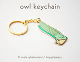 Flying Owl Keychain — Kawaii Car Keychain Housewarming Gift