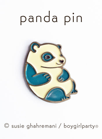 Panda enamel pin - panda bear pin - panda pin - lapel pin by boygirlparty