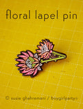 Flower Enamel Pin - King Protea Pin - Protea Enamel Pin by boygirlparty / Native Poppy