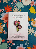 Flower Enamel Pin - King Protea Pin - Protea Enamel Pin by boygirlparty / Native Poppy