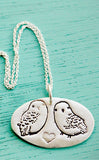 Silver Owl Necklace (With Heart) by Susie Ghahremani / boygirlparty.com
