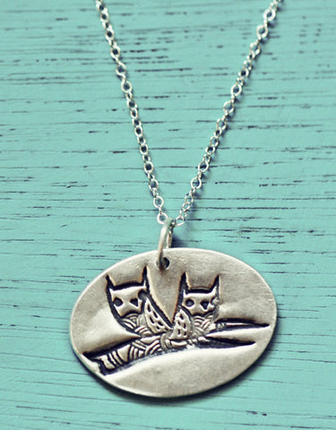 Silver Owl Branch Necklace by Susie Ghahremani / boygirlparty.com