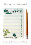 Skunk To Do List Notepad by boygirlparty