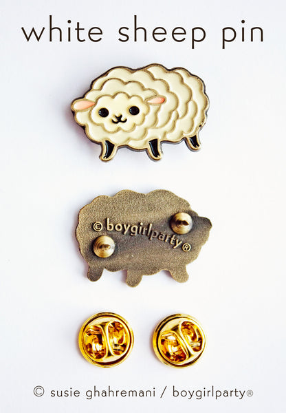 Sheep Pin - Enamel Pin - Knitting Pin - Knit Enamel Pin – the ...