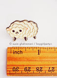 Sheep Pin - Enamel Pin - Knitting Pin - Knit Enamel Pin