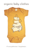 Organic Baby Clothes Cat Onesie by boygirlparty
